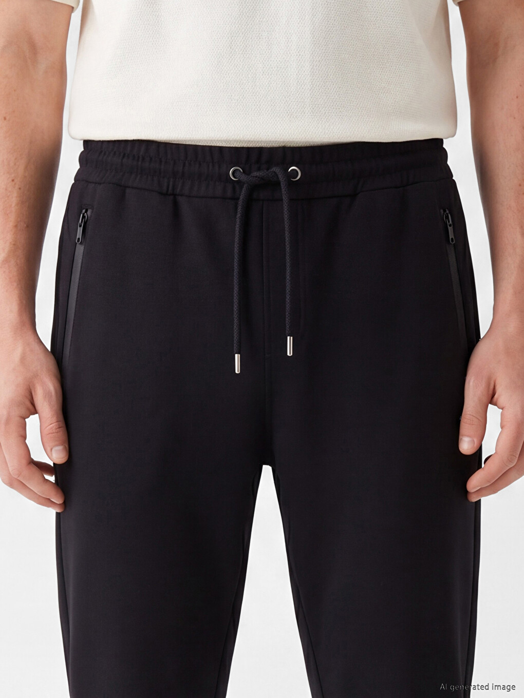Siyah Regular Fit Erkek Eşofman Altı-2