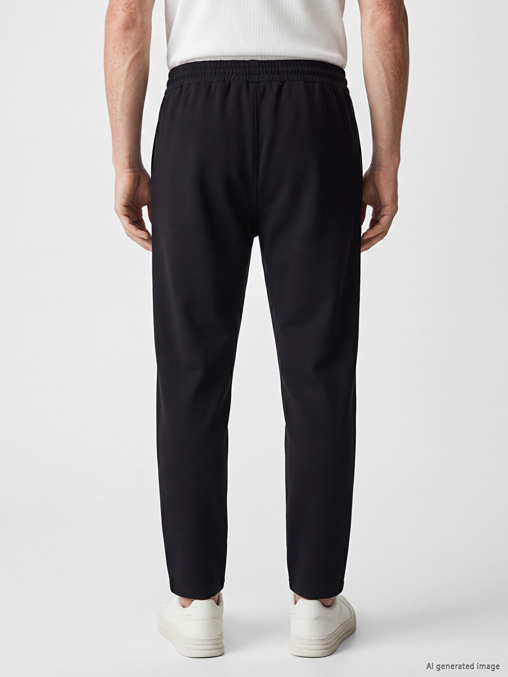 Siyah Regular Fit Erkek Eşofman Altı-3