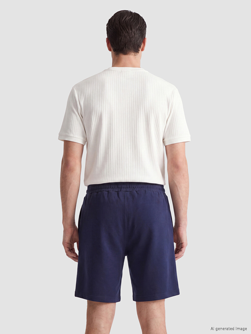 Lacivert Regular Fit Erkek Şort-2