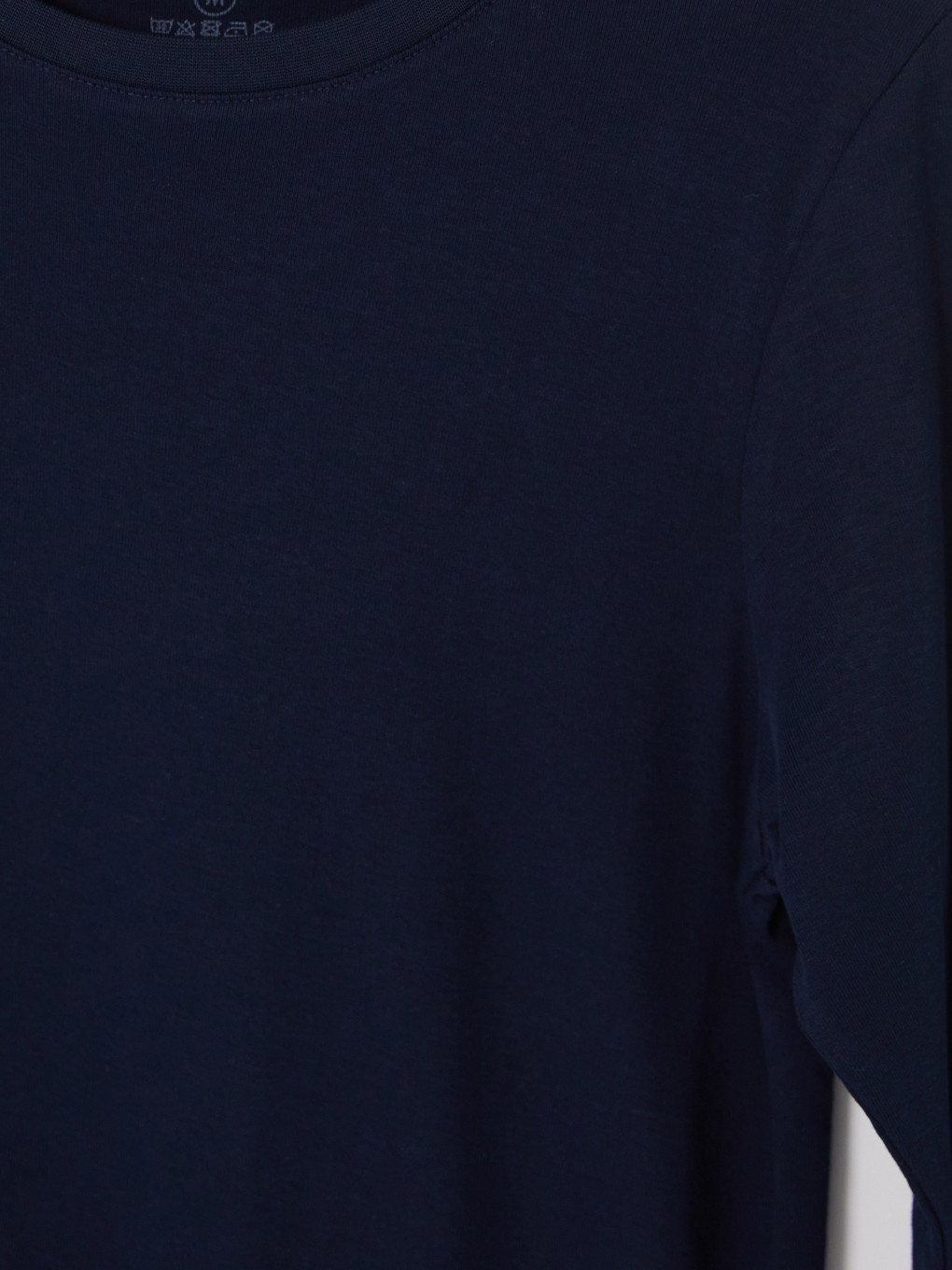 Crew Neck Long Sleeve Rib Men's T-shirt-6