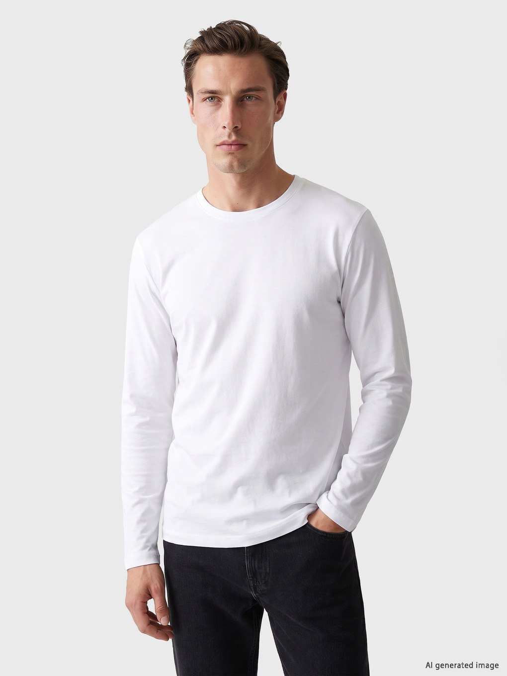 Crew Neck Rib Men's T-shirt
