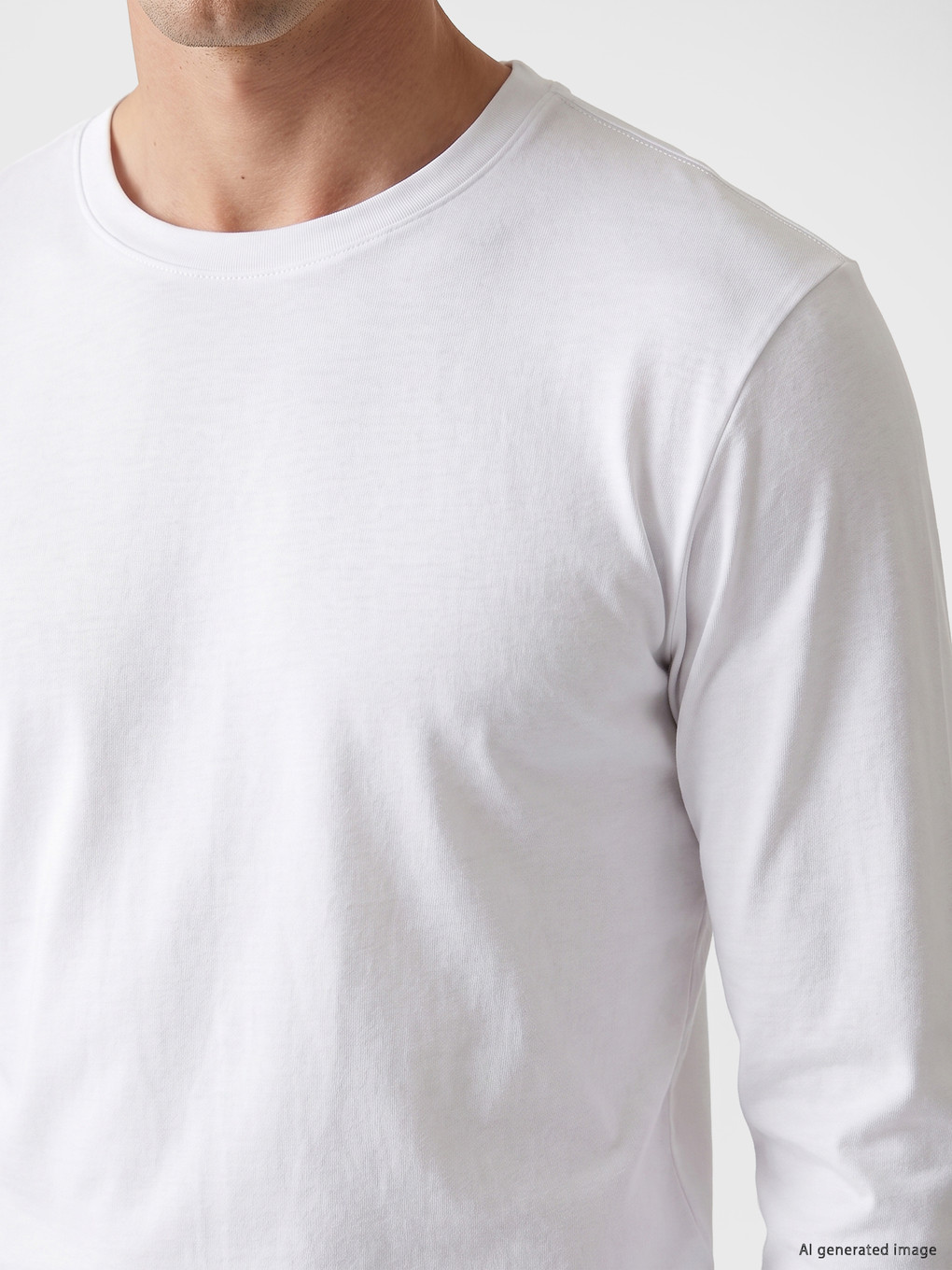 Crew Neck Rib Men's T-shirt-2