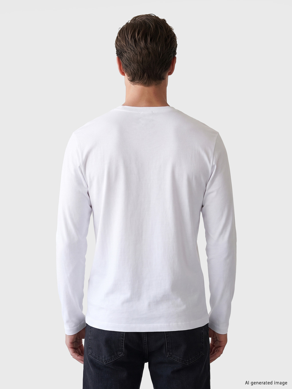 Crew Neck Rib Men's T-shirt-3