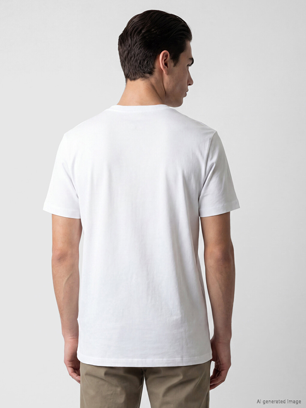 T-shirt Penje Me Jakë Të Rrumbullakët Për Burra-3