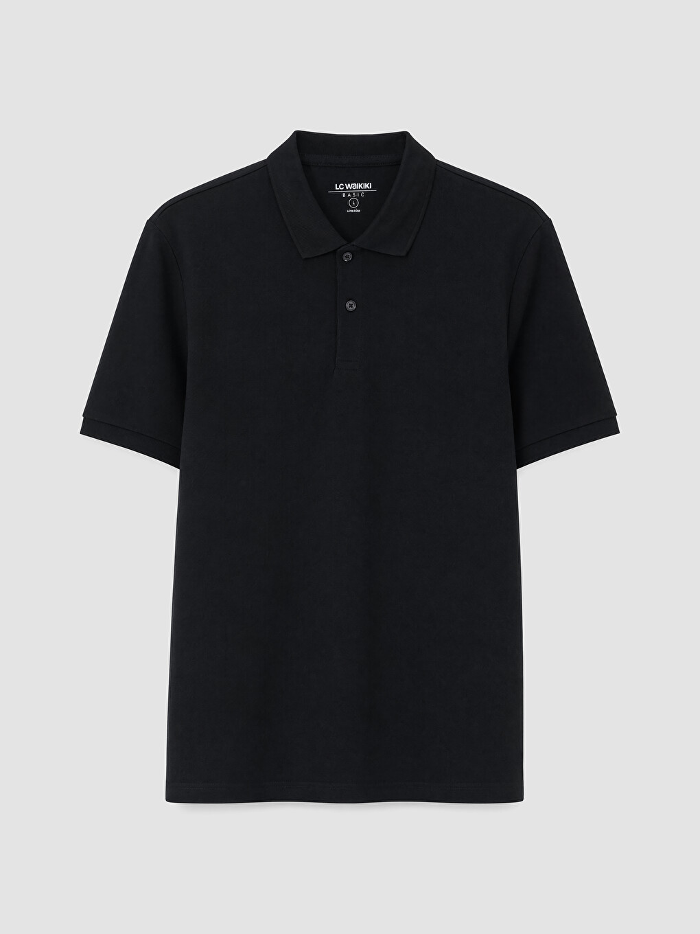 Siyah Polo Yaka Pike Erkek Tişört