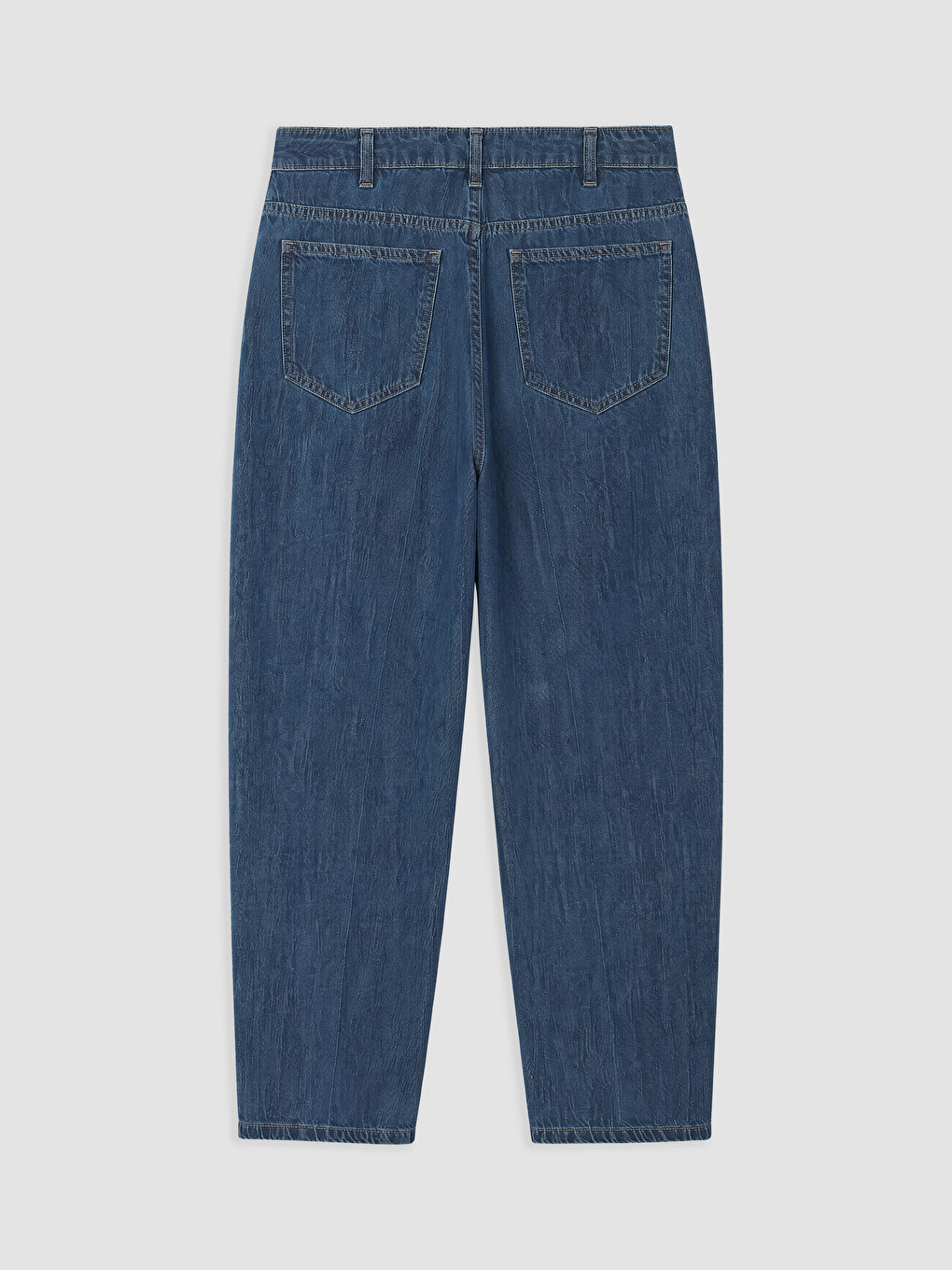 İndigo Barrel Fit Kadın Jean Pantolon-1