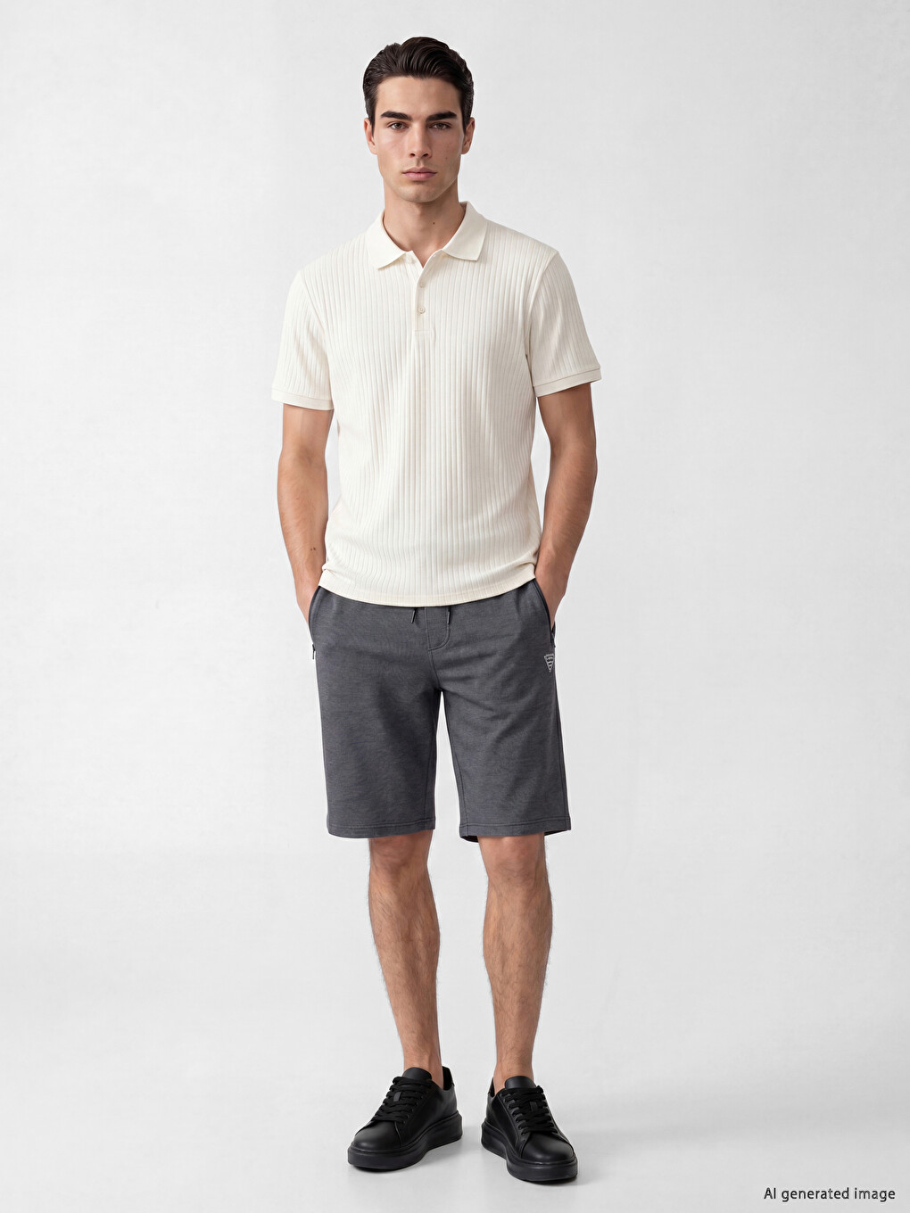 Lacivert Regular Fit Erkek Şort-1