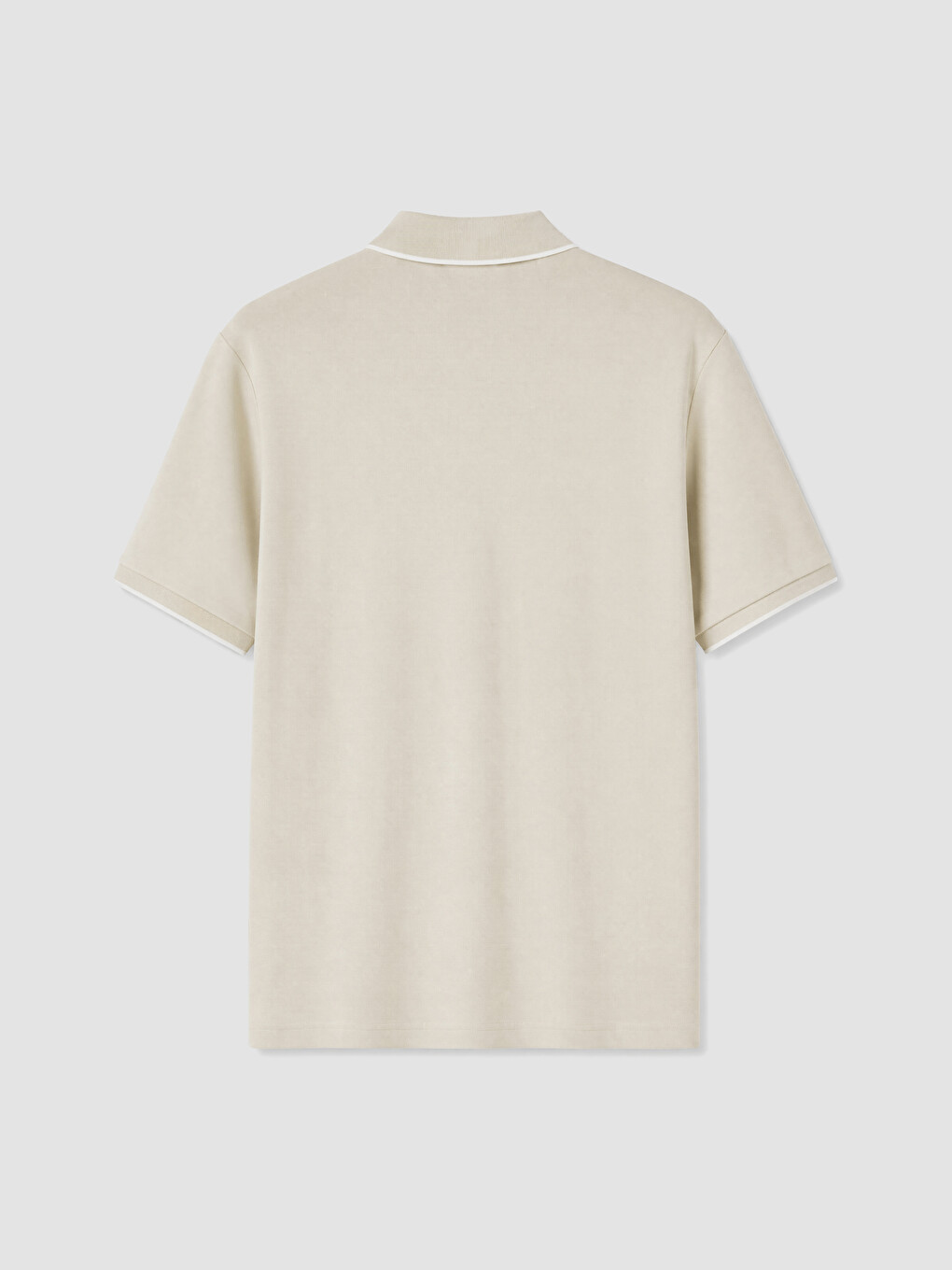 Regular Fit Polo Collar Men's T-shirt-1