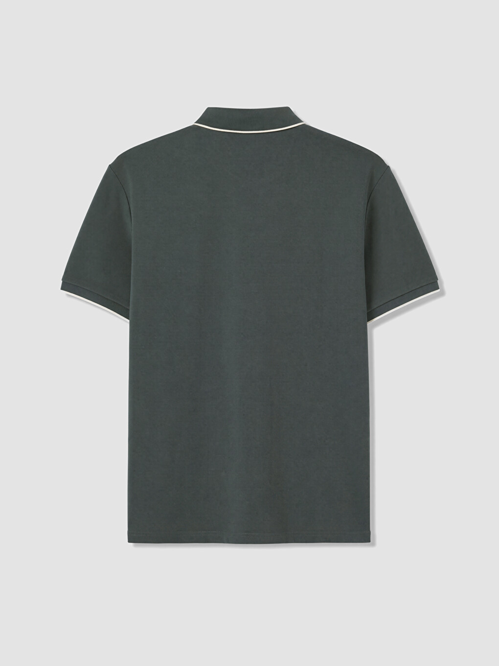 Regular Fit Polo Collar Men's T-shirt-2