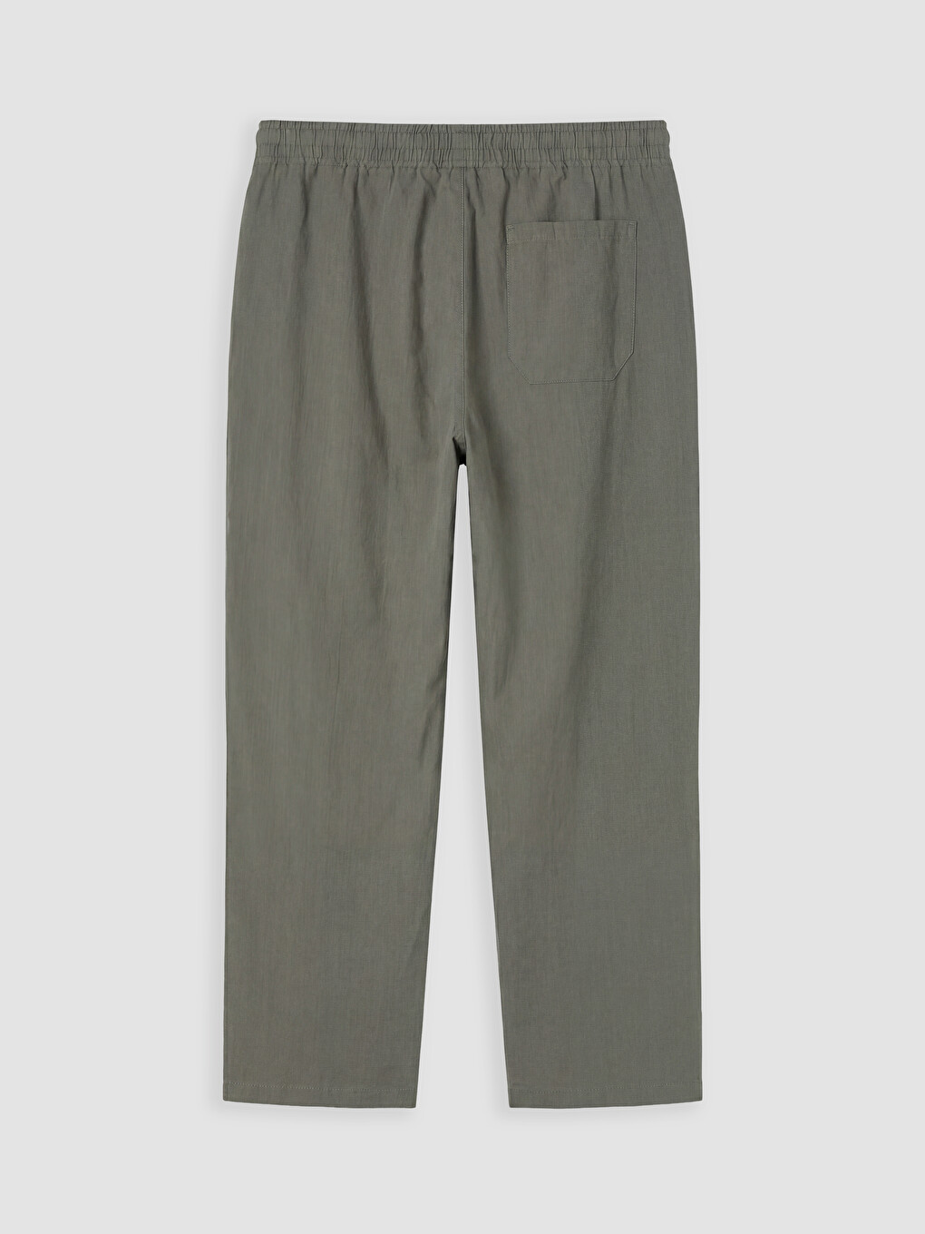 Haki Relax Fit Dokulu Erkek Pantolon-2
