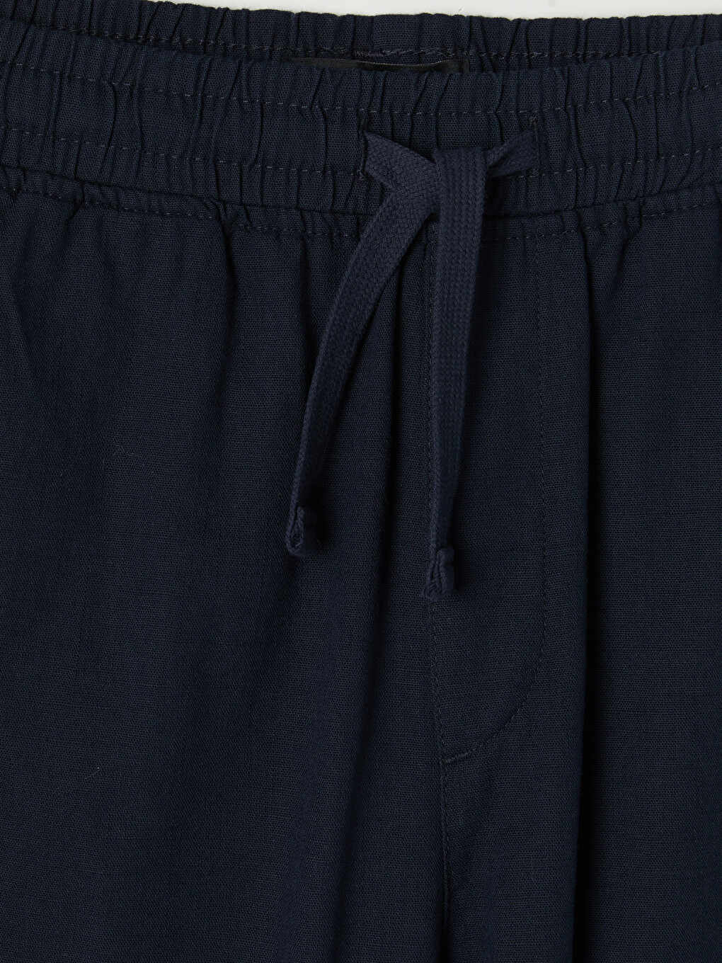 Lacivert Relax Fit Dokulu Erkek Pantolon-1