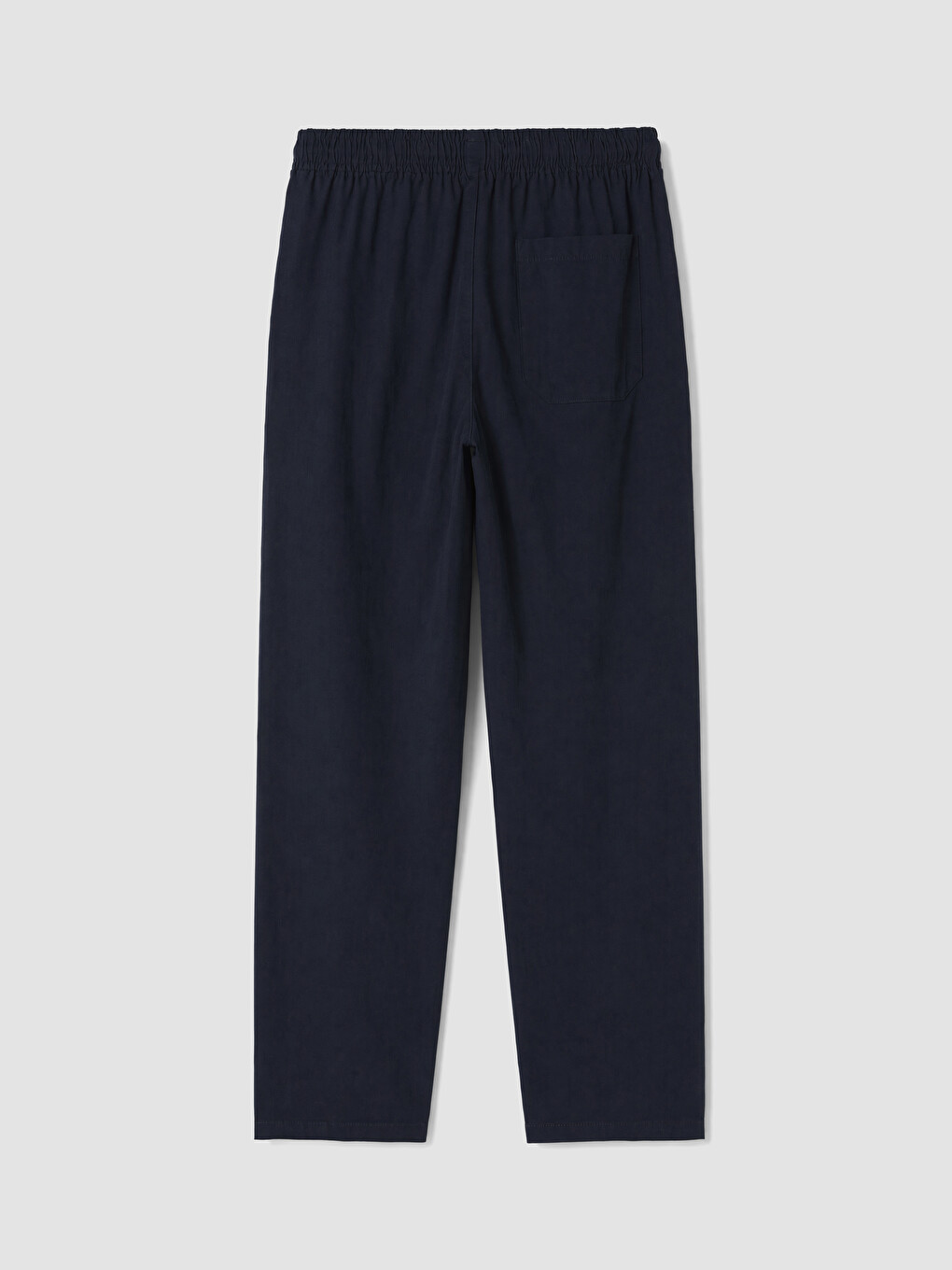 Lacivert Relax Fit Dokulu Erkek Pantolon-2