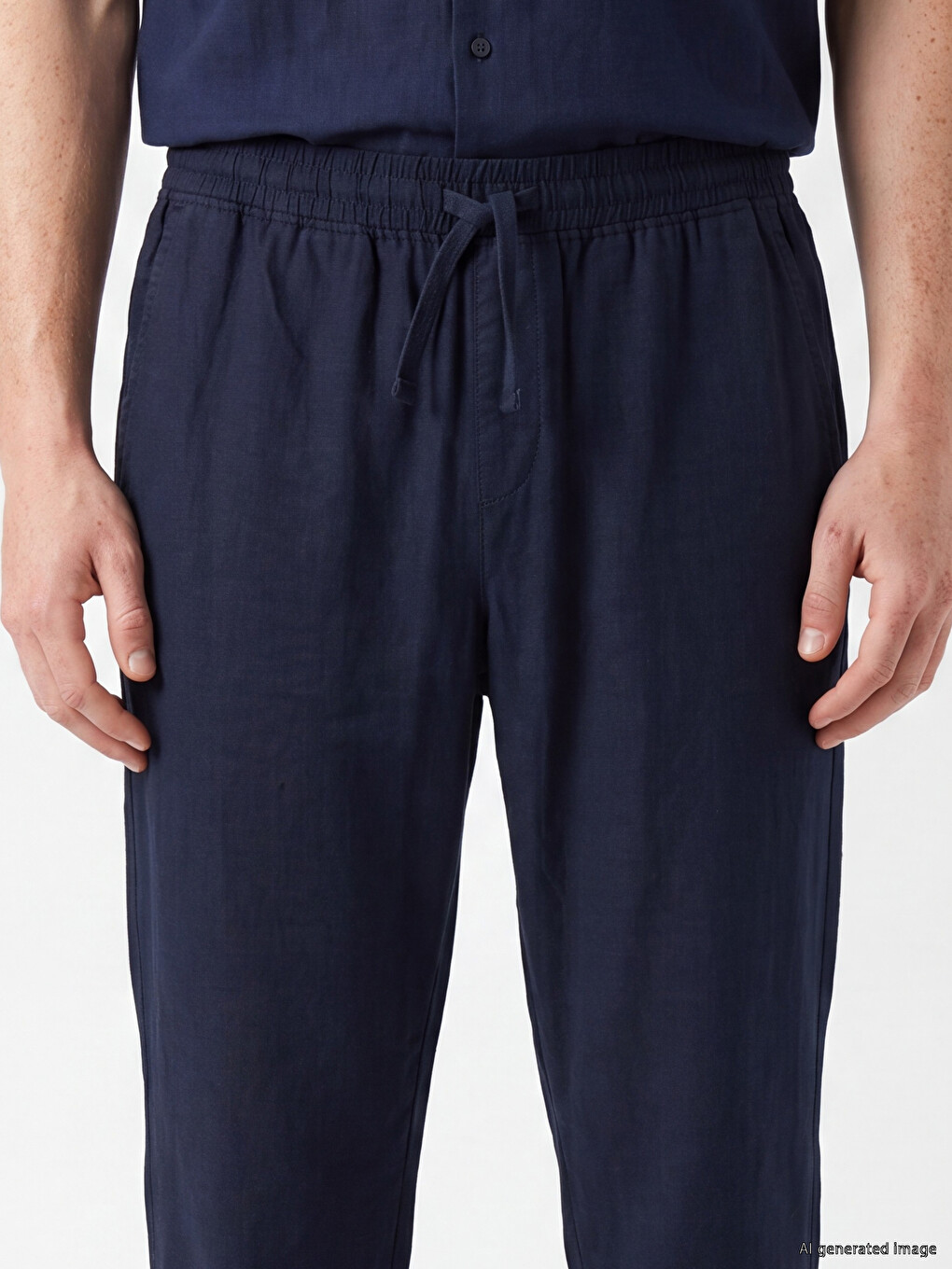 Pantalon Homme Texturé Coupe Décontractée-2