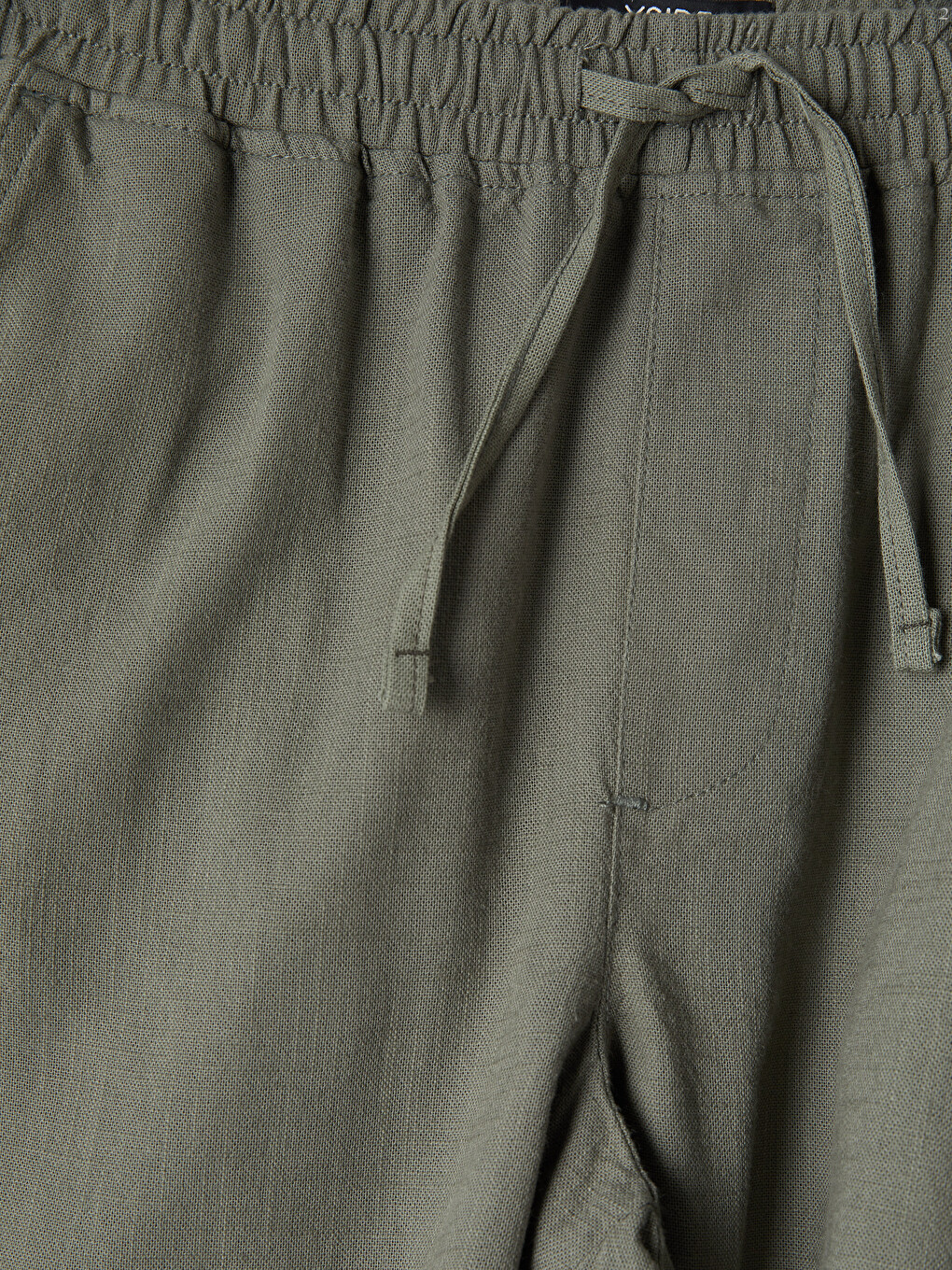 Haki Regular Fit Erkek Şort-6