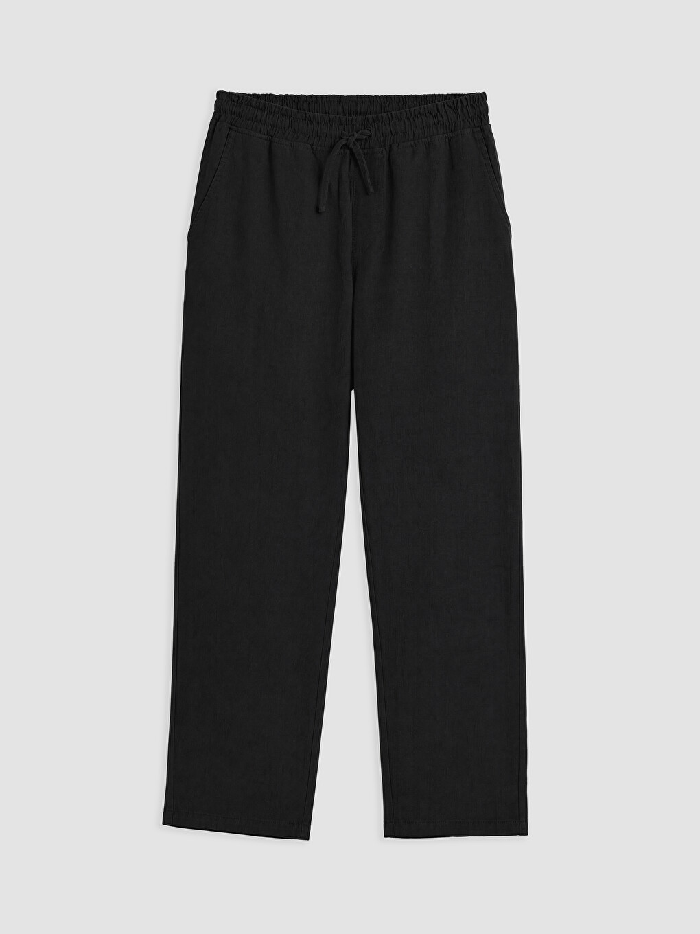 Siyah Relax Fit Erkek Pantolon