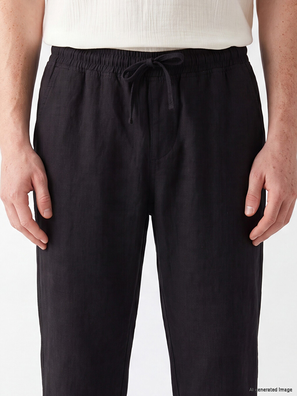 Opušteni Kroj Muške Pantalone-2