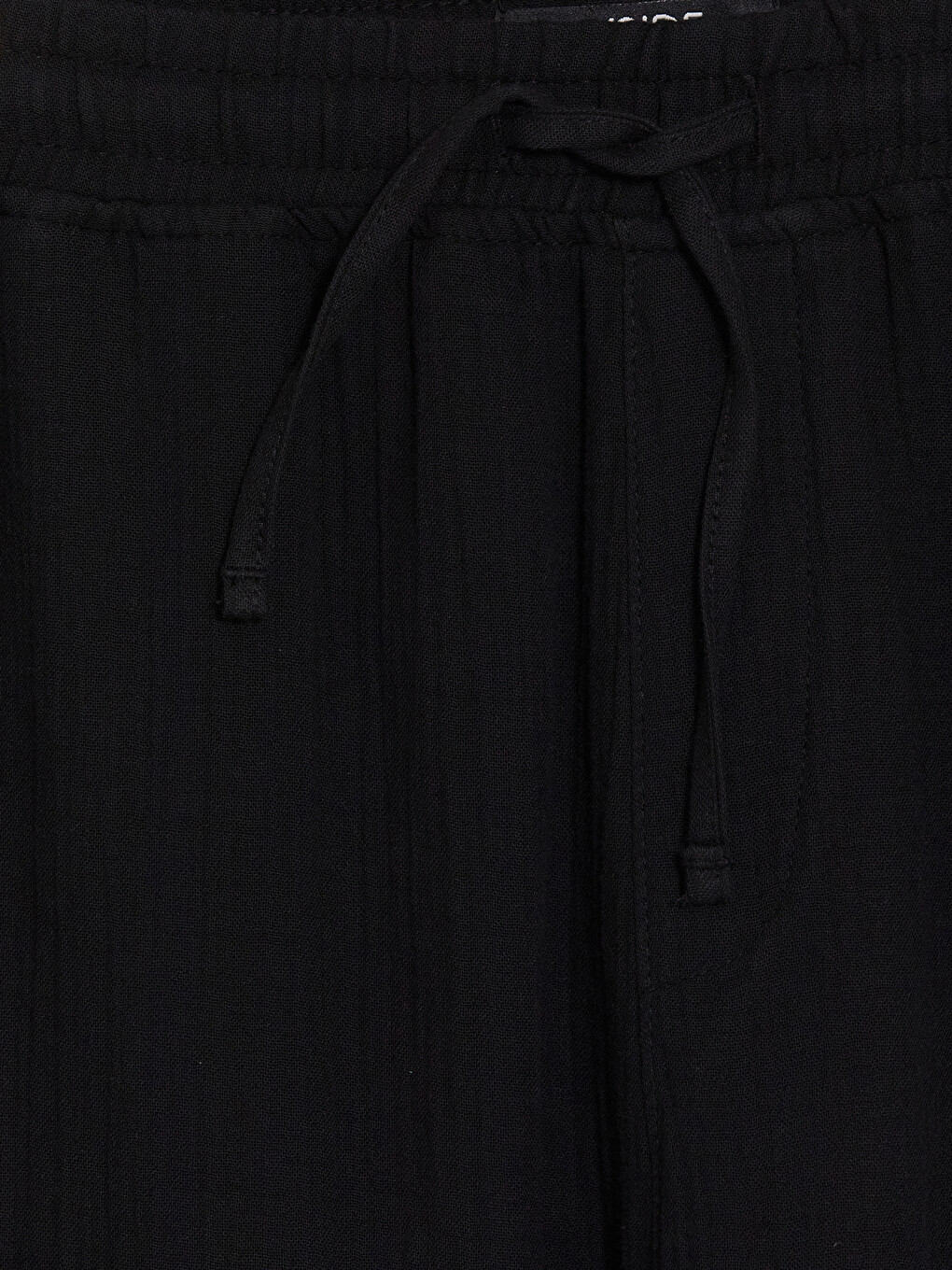 Siyah Regular Fit Erkek Dokulu Pantolon-2
