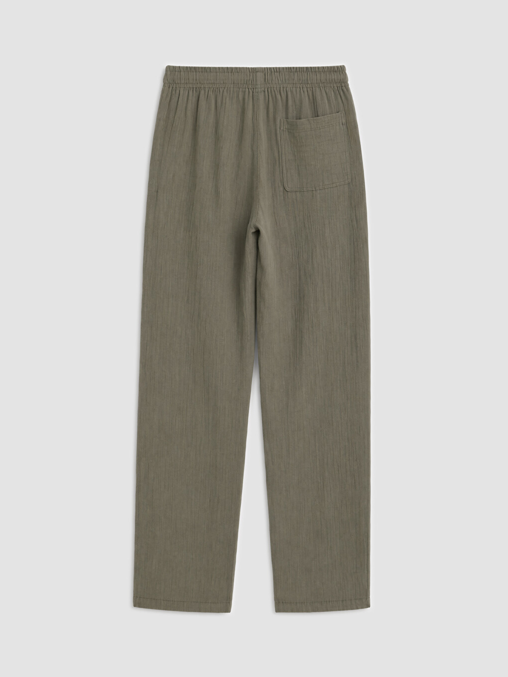 Haki Regular Fit Erkek Dokulu Pantolon-1