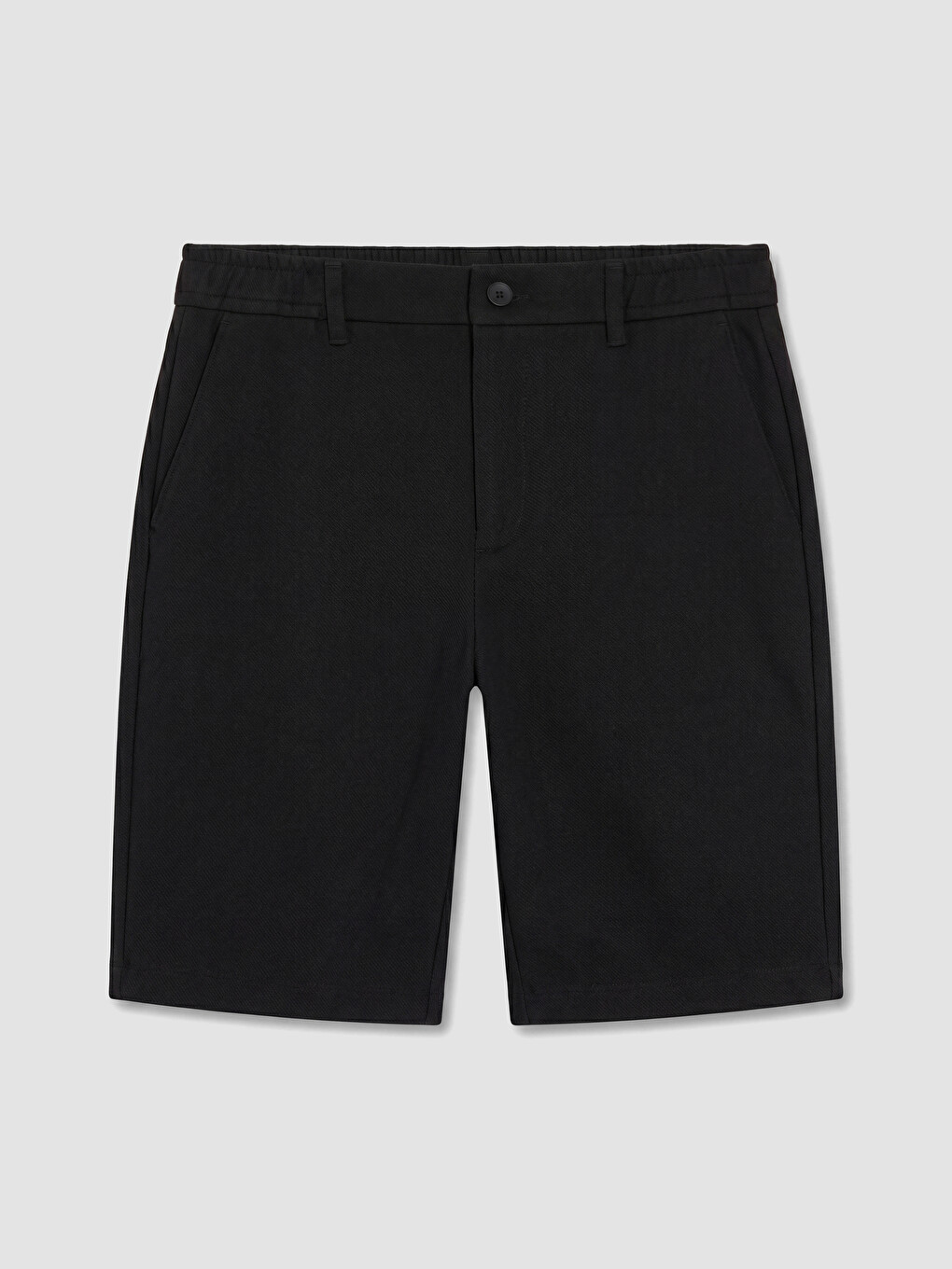 Siyah Regular Fit Erkek Şort