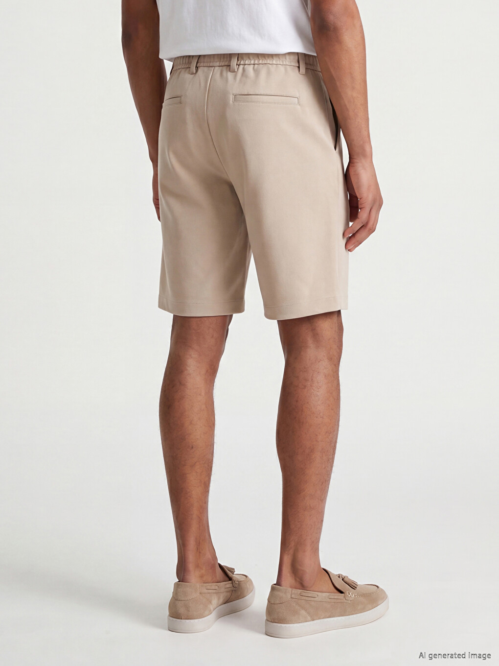 Bej Regular Fit Erkek Şort-3
