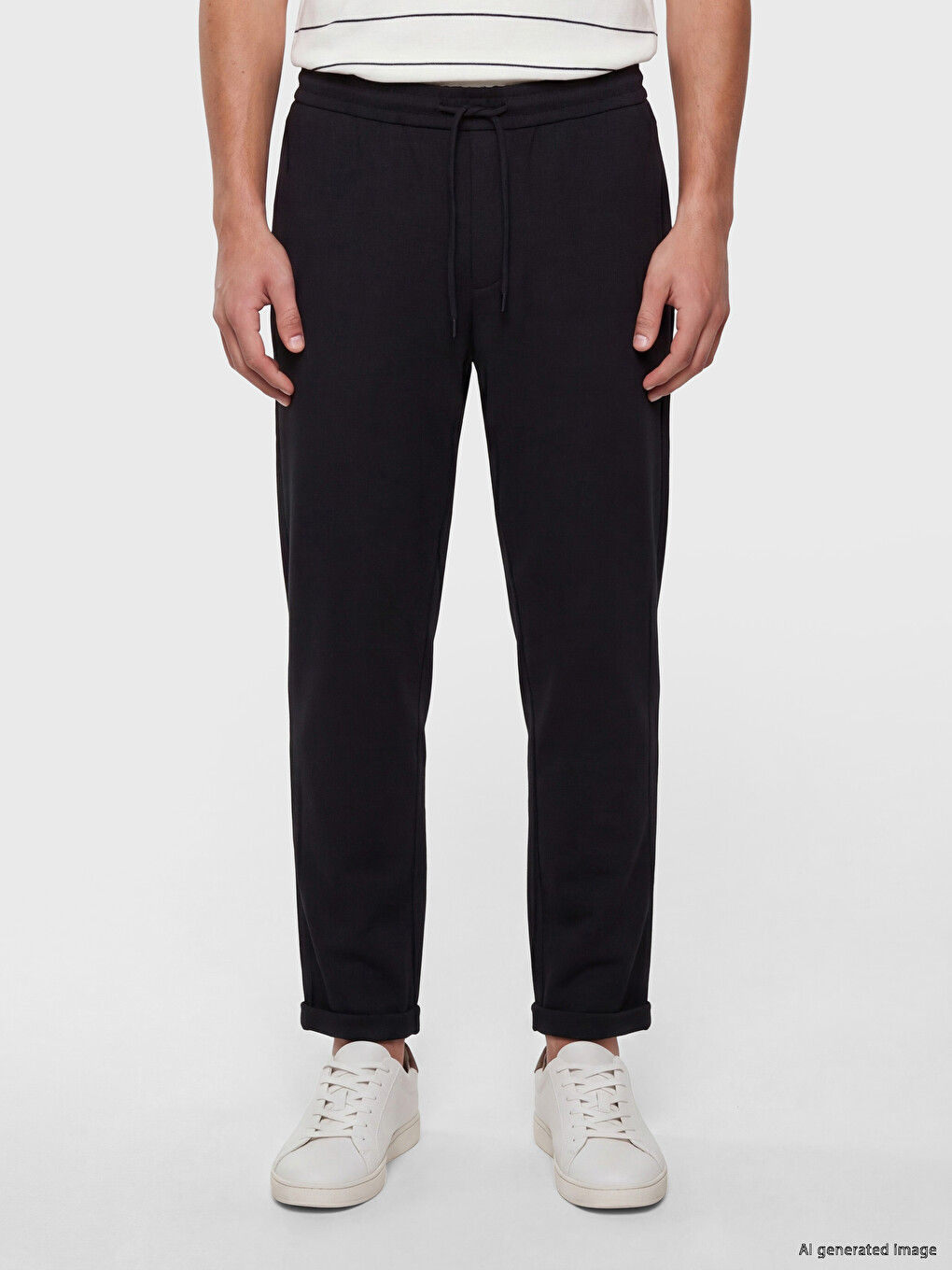 Lacivert Relax Fit Erkek Pantolon-1
