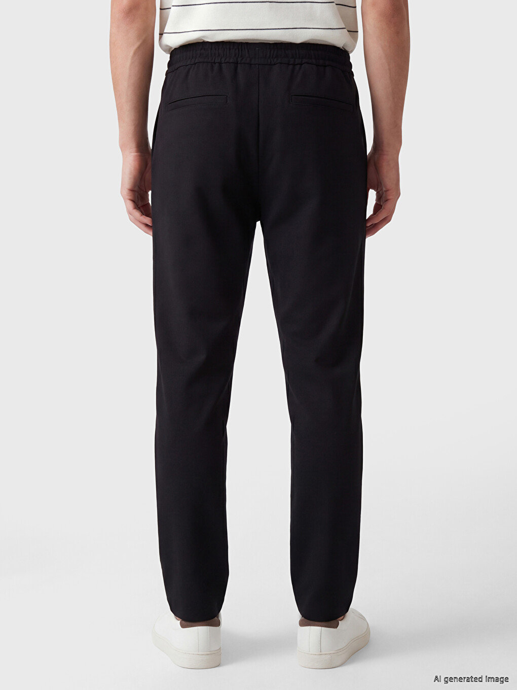 Lacivert Relax Fit Erkek Pantolon-3