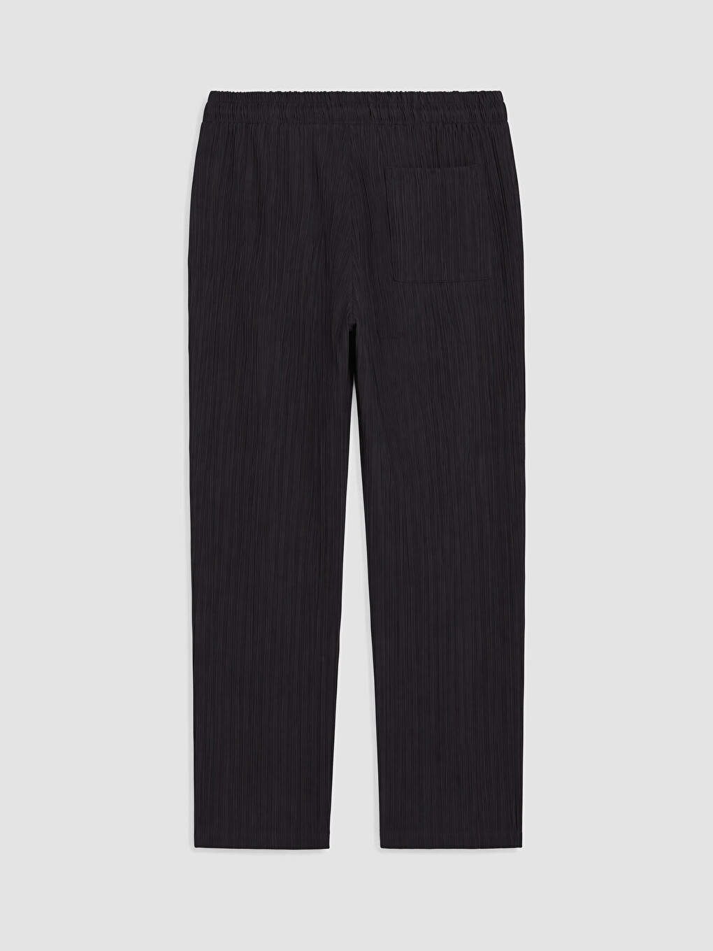 Siyah Regular Fit Erkek Pileli Pantolon-2