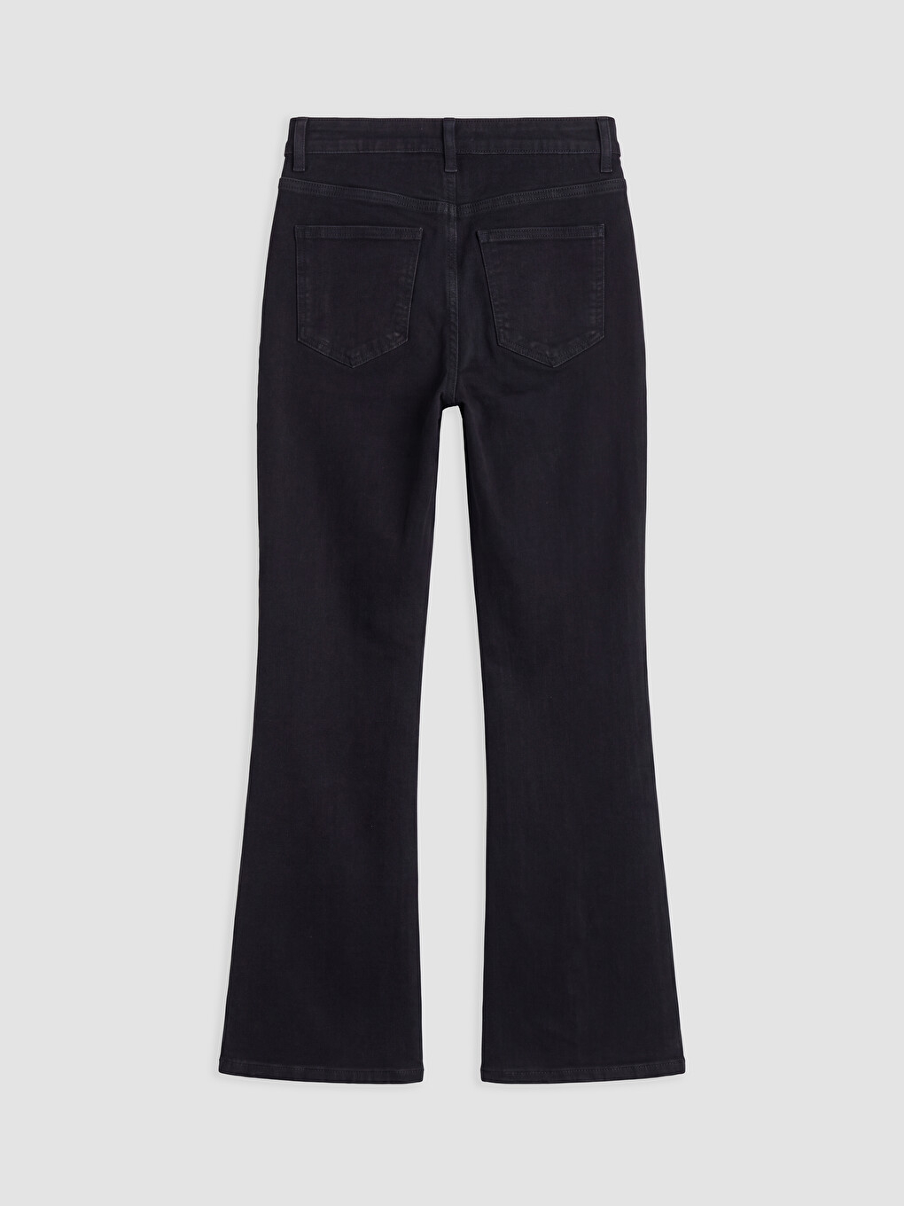 Siyah Flare Kadın Jean Pantolon-1