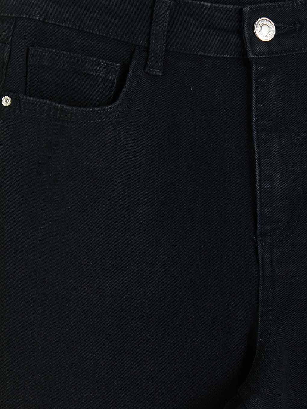 Siyah Flare Kadın Jean Pantolon-2