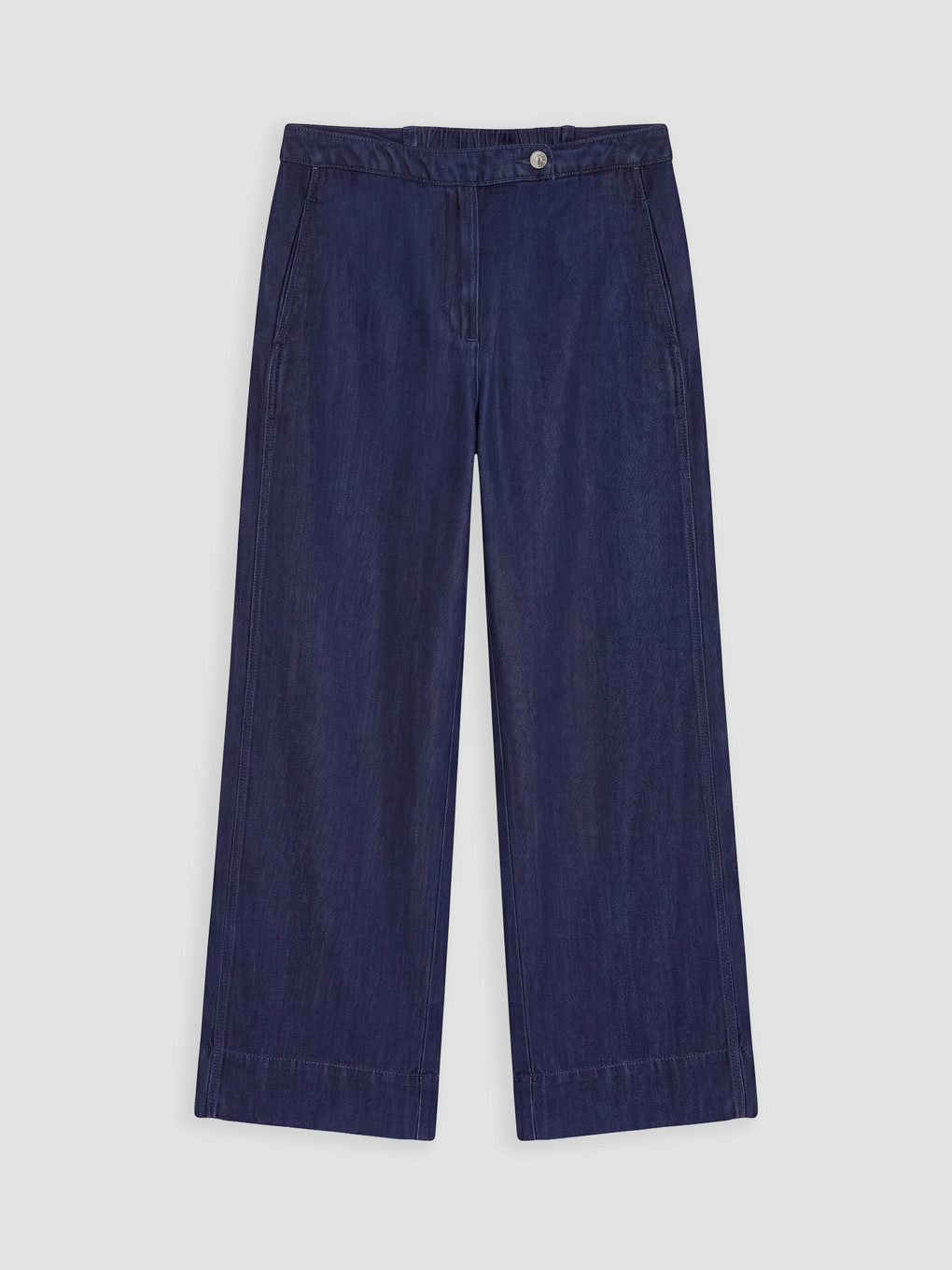 Blugi Wideleg Cu Talie Elastică-4
