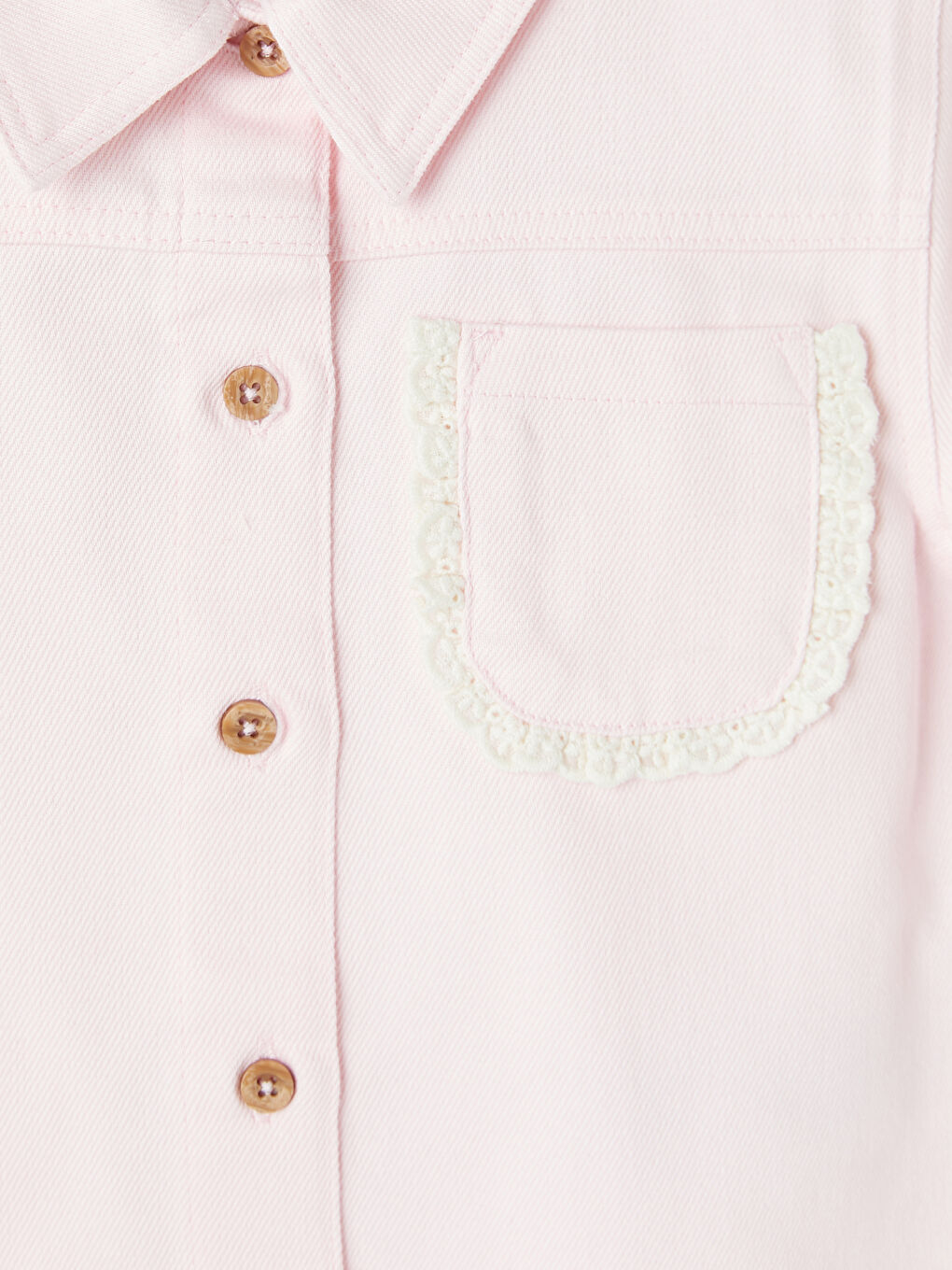 Pembe Gabardin Kız Çocuk Ceket-2
