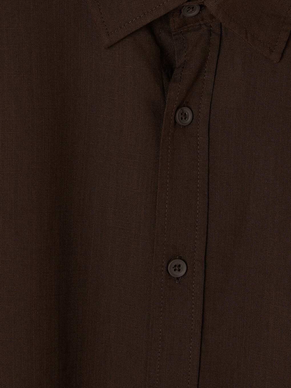 Kahverengi Regular Fit Poplin Erkek Gömlek-1