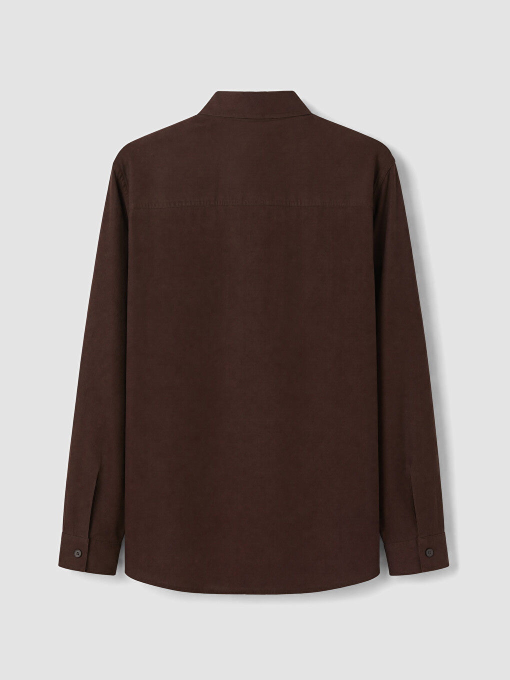 Kahverengi Regular Fit Poplin Erkek Gömlek-2