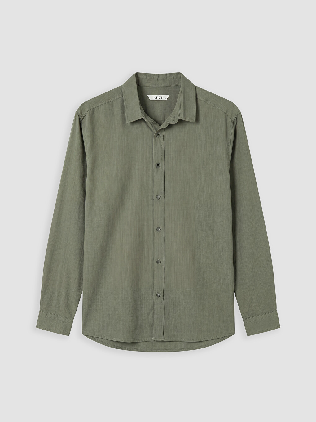 Haki Regular Fit Poplin Erkek Gömlek