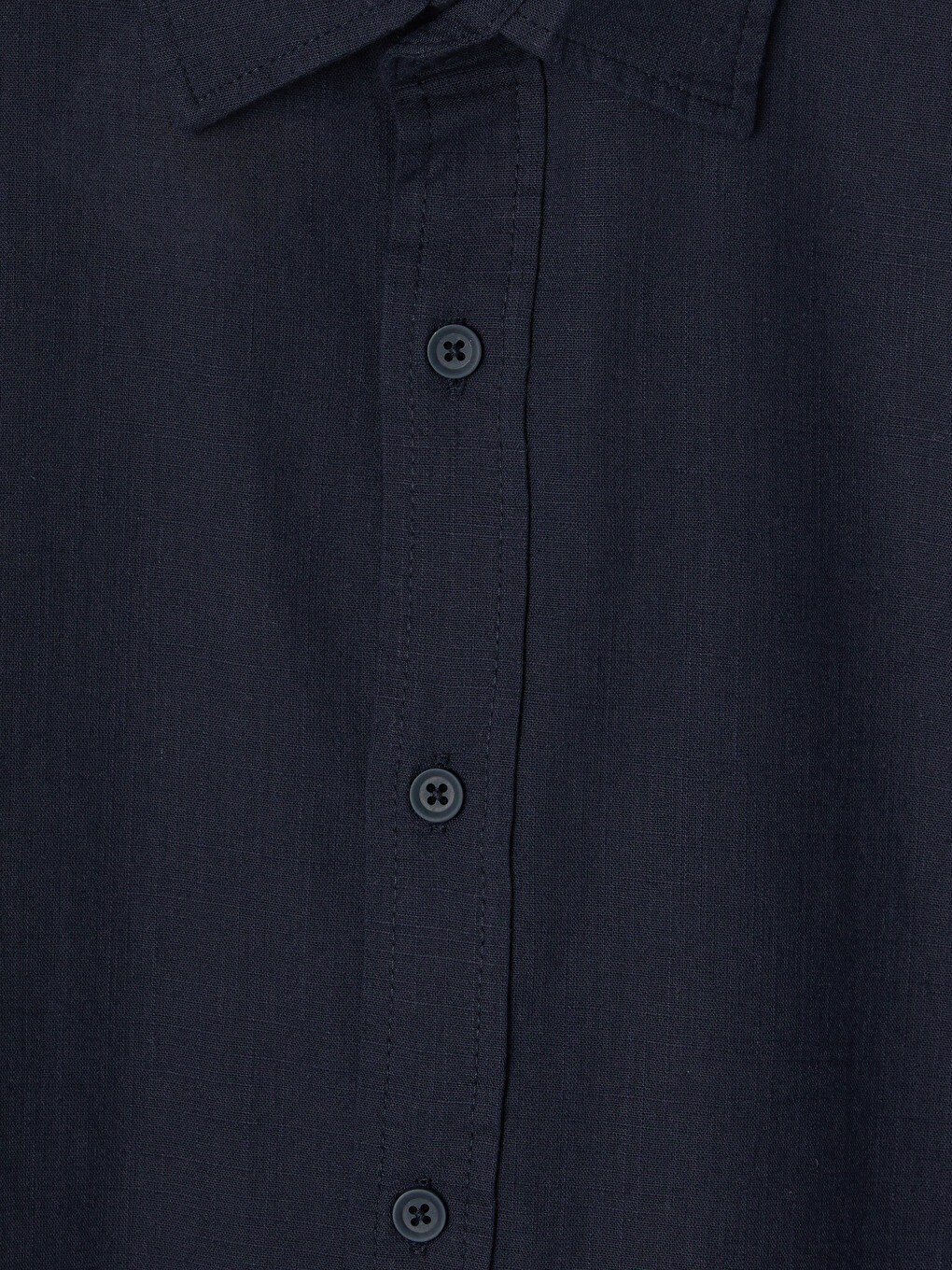 Lacivert Regular Fit Poplin Erkek Gömlek-5