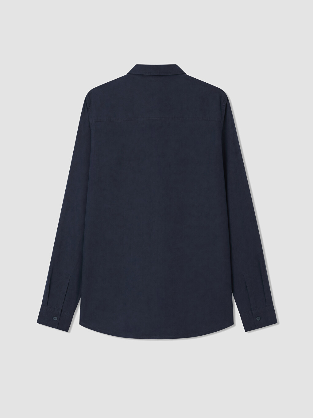 Lacivert Regular Fit Poplin Erkek Gömlek-6