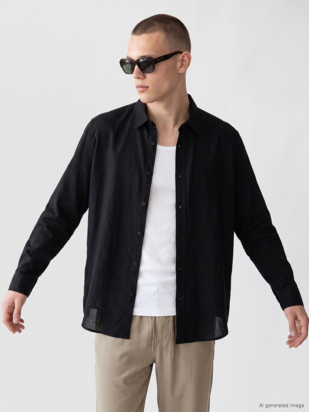 Regular Fit Poplin Erkek Gömlek