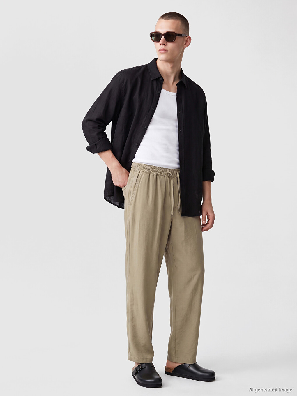 Regular Fit Poplin Erkek Gömlek-1