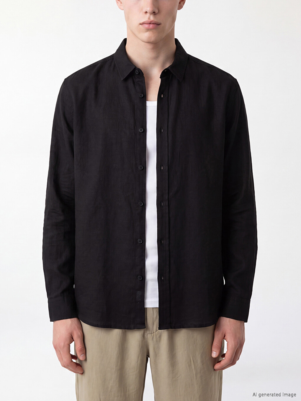 Regular Fit Poplin Erkek Gömlek-2