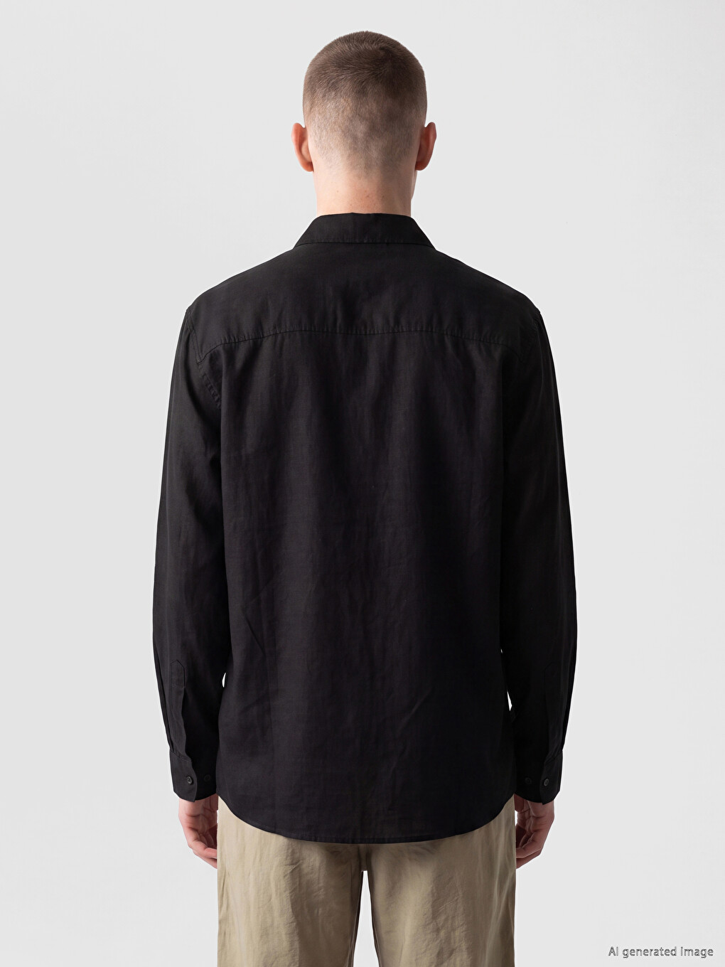 Regular Fit Poplin Erkek Gömlek-3