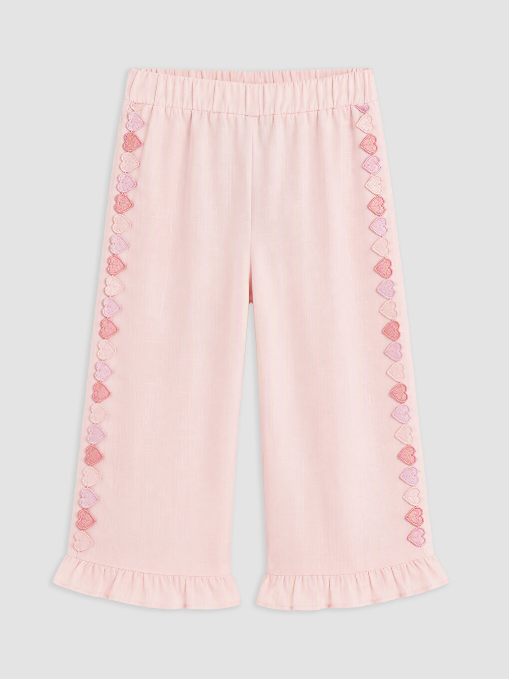 Pantalone Za Djevojčice Vezene Srcem-1