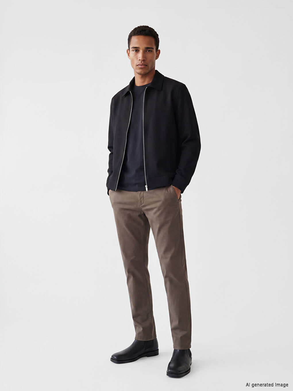 Siyah Regular Fit Erkek Ceket-1