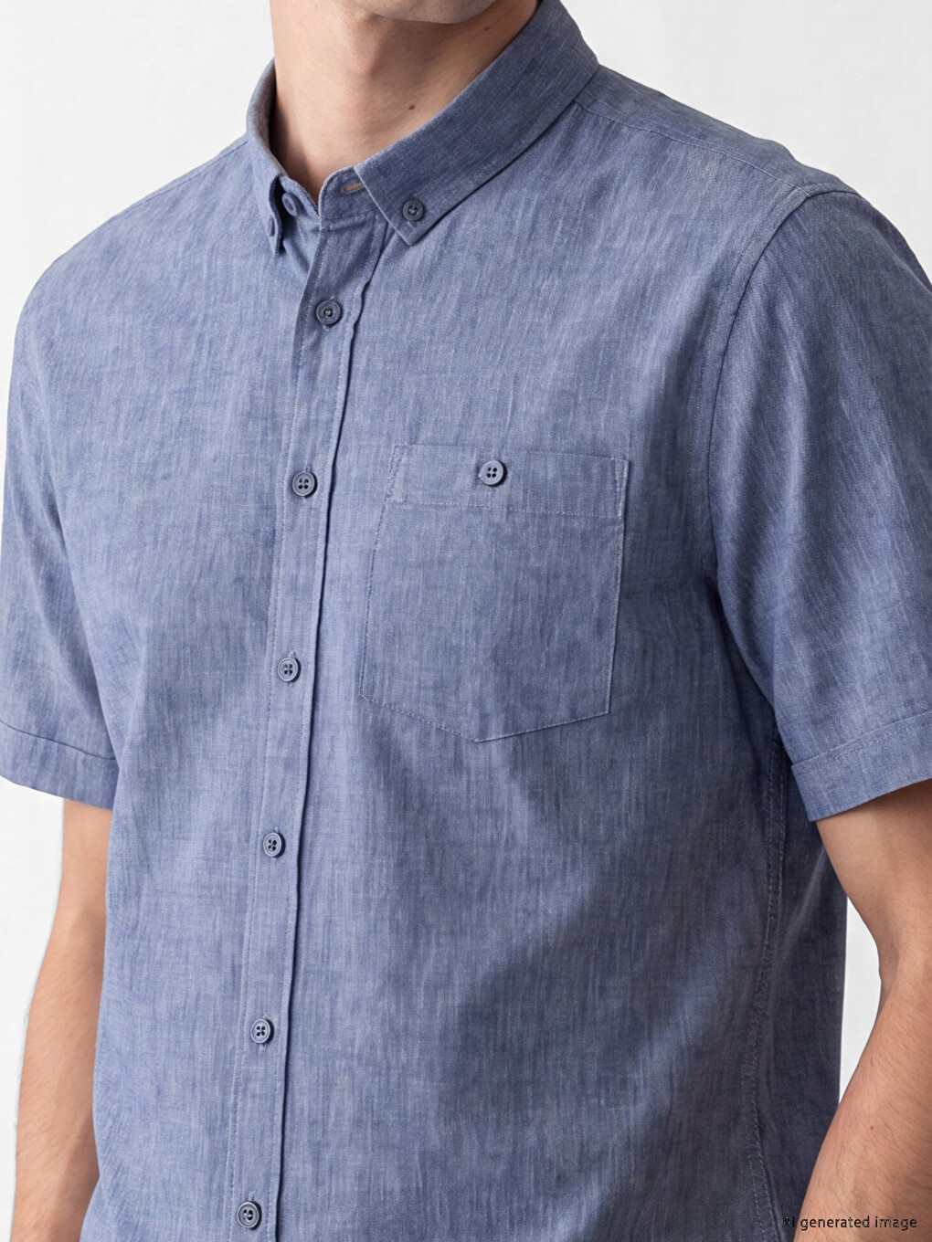 Regular Fit Canvas Men's Shirt-2
