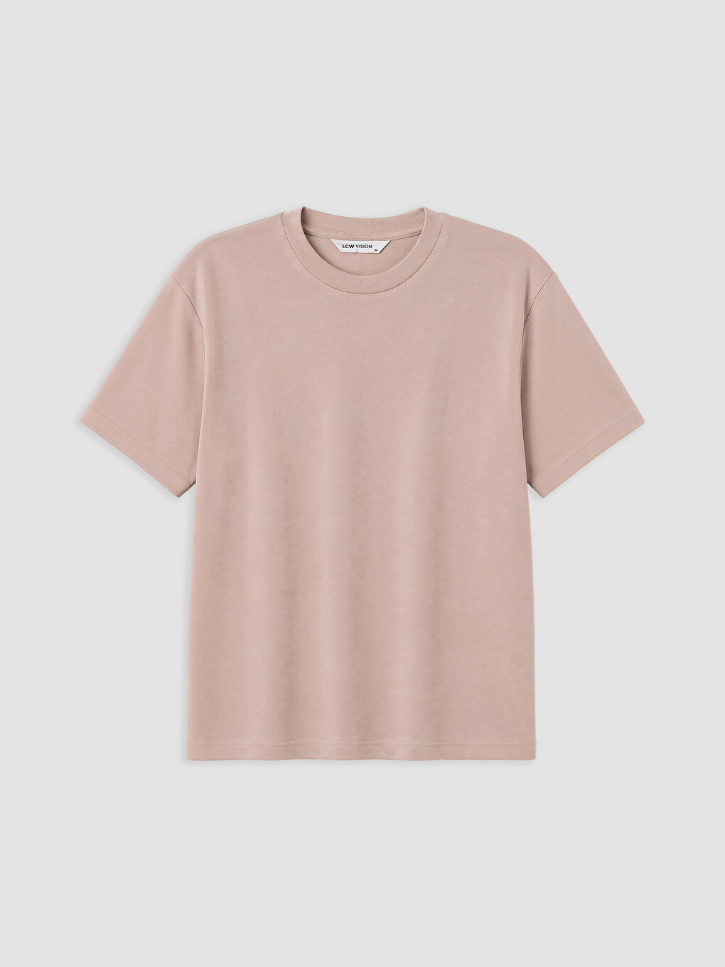 Pembe Relax Fit Soft Touch Erkek Tişört-4
