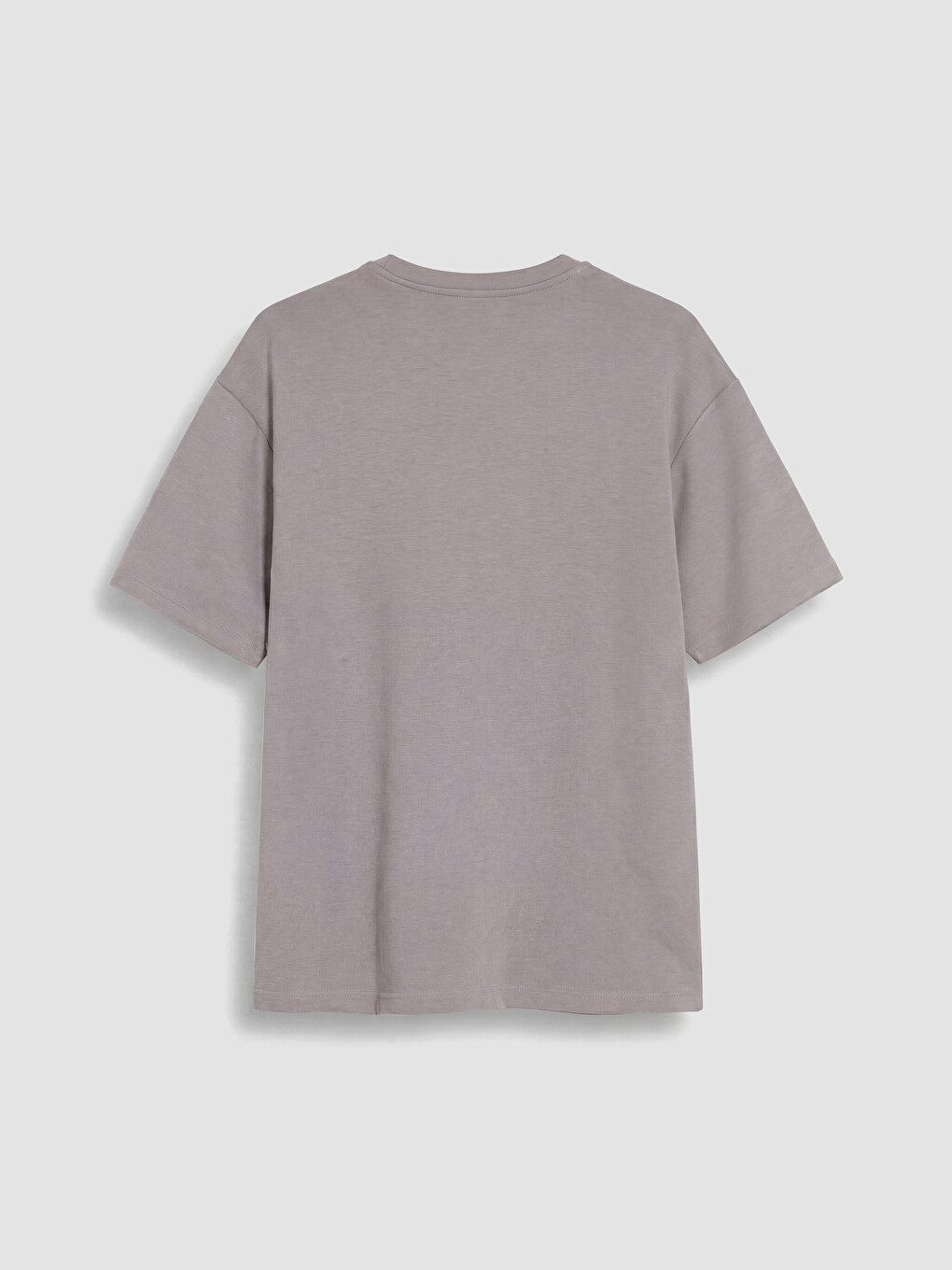 Gri Relax Fit Soft Touch Erkek Tişört-2