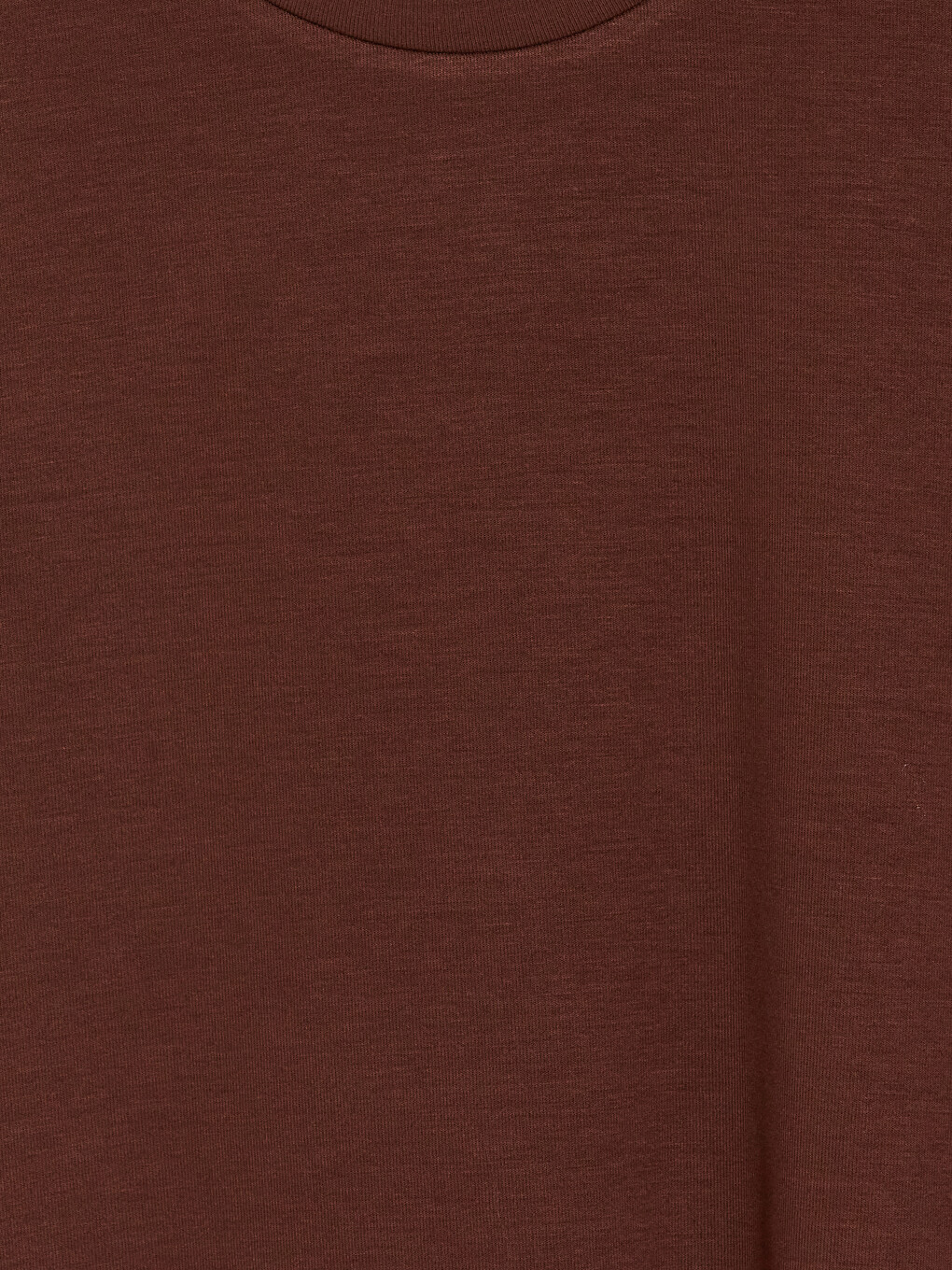 Kahverengi Relax Fit Soft Touch Erkek Tişört-2