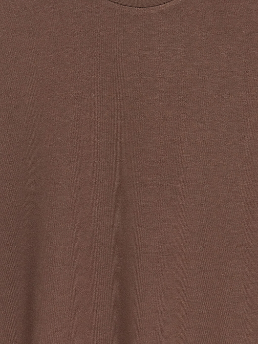 Kahverengi Relax Fit Soft Touch Erkek Tişört-1