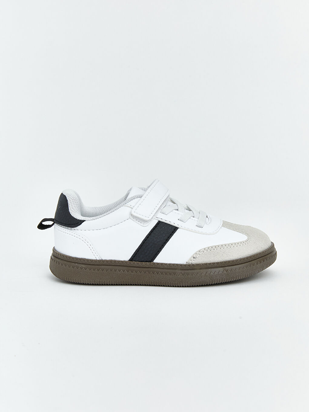 Ekru Deri Görünümlü Kız Çocuk Spor Ayakkabı-1