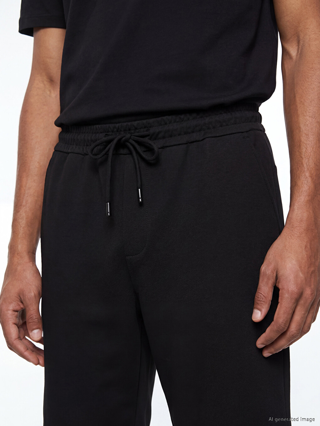 Siyah Regular Fit Erkek Şort-2