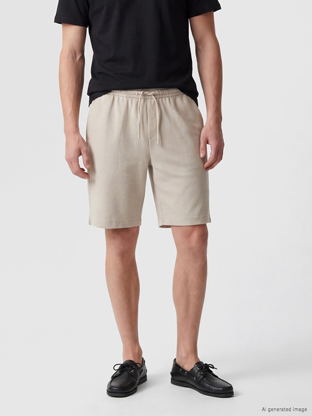 Bej Regular Fit Erkek Şort